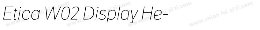 Etica W02 Display He字体转换